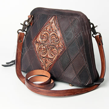 American Darling Crossbody Hand Tooled Genuine Leather Women Bag Western Handbag Purse